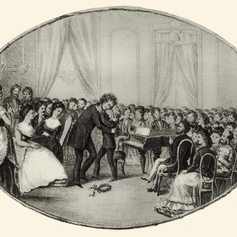 Beethoven Embraces Liszt After His Concert 13 April 1823 C Lebrecht Music Arts Alamy Stock Photo