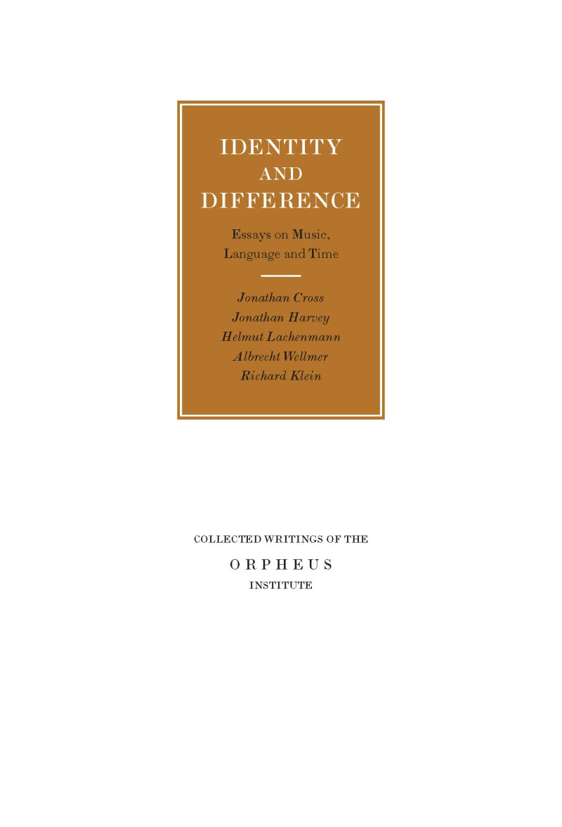 Identity And Difference