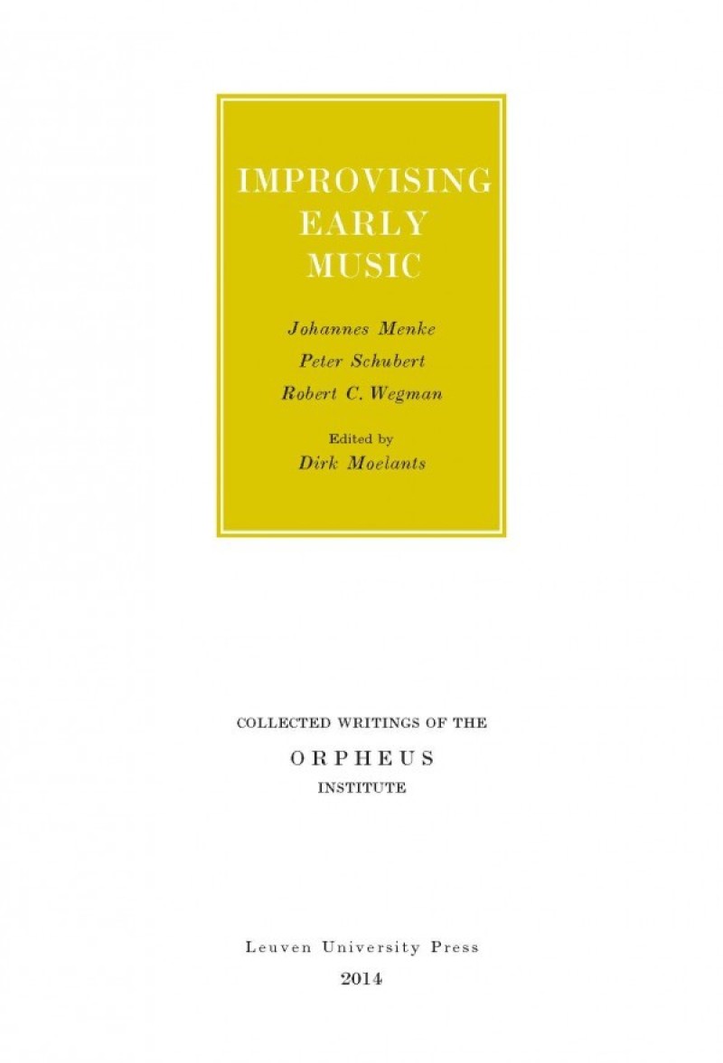 Improvising Early Music