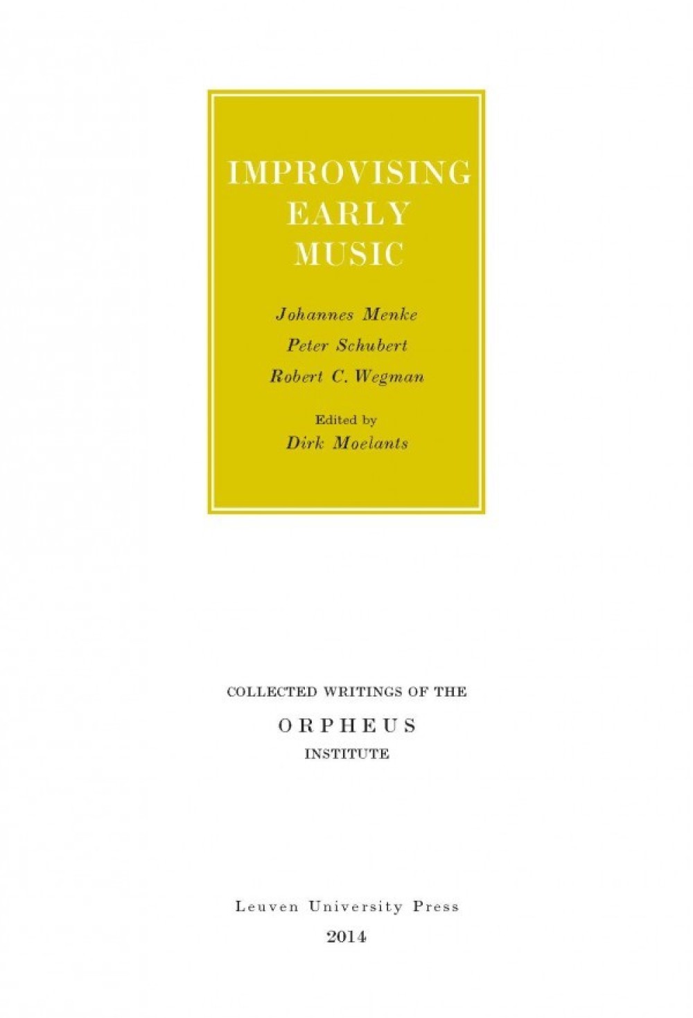 Improvising Early Music